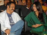 Bhoomika with Balakrishna Bhoomika with Balakrishna