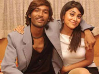 Shreya with Dhanush Shreya with Dhanush