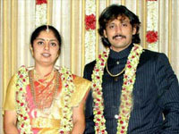 Prasanth with Grahalakshmi Prasanth with Grahalakshmi