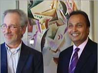 Anil Ambani with Spielberg Anil Ambani with Spielberg