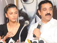 Kamal with Shruthi Hassan Kamal with Shruthi Hassan