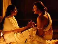 Mammootty with Kanika in Pazhassi Raja Mammootty with Kanika in Pazhassi Raja