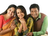 Prakash Raj with Trisha Prakash Raj with Trisha