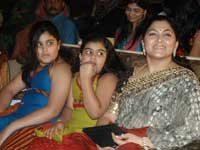 Kushboo with Daughters Kushboo with Daughters