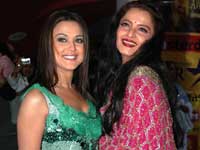 Preity Zinta with Rekha Preity Zinta with Rekha