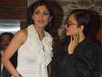 Shilpa Shetty with Rekha Shilpa Shetty with Rekha