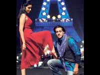Asin with Salman Khan in London Dreams Asin with Salman Khan in London Dreams