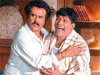 Rajini with Vadivelu Rajini with Vadivelu