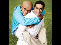 Amitabh Bachchan with Abhishek Bachchan Amitabh Bachchan with Abhishek Bachchan