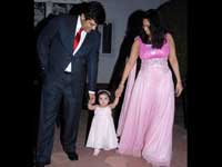 Ajit with Shalini and daughter Anushka Ajit with Shalini and daughter Anushka