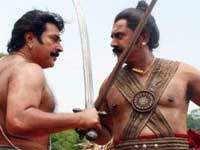 Mammootty and Sarath Kumar Mammootty and Sarath Kumar