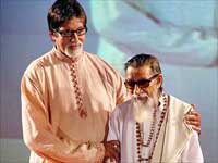 Amitabh Bachan with Bal Thackeray Amitabh Bachan with Bal Thackeray