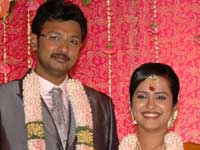 Dayanidhi Azhagiri and Anusha Dayanidhi Azhagiri and Anusha