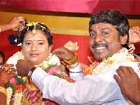 Vijay Vasanth marries Nithya Vijay Vasanth marries Nithya