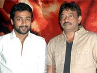 Surya and Ram Gopal Varma Surya and Ram Gopal Varma