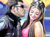 Rajinikanth and Aishwarya Rai Rajinikanth and Aishwarya Rai