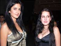 Katrina Kaif with sister Isebella Katrina Kaif with sister Isebella