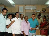 Film producer council helps MKT Bagavathar's grand daughter Film producer council helps MKT Bagavathar's grand daughter