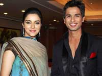 Asin with Shahid Asin with Shahid