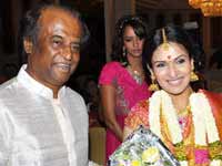 Rajini with Soundarya Rajini with Soundarya
