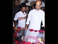 Rajinikanth Pays Tribute to Murali Rajinikanth Pays Tribute to Murali