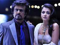 Rajinikanth and Aishwarya Rai Rajinikanth and Aishwarya Rai