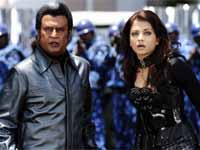 Rajinikanth and Aishwarya Rai Rajinikanth and Aishwarya Rai