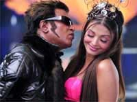 Rajinikanth and Aishwarya Rai Rajinikanth and Aishwarya Rai