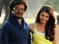 Rajinikanth and Aishwarya Rai Rajinikanth and Aishwarya Rai