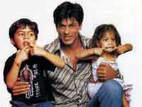 Sharukh with kids Sharukh with kids