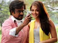 Rajinikanth and Aishwarya Rai Rajinikanth and Aishwarya Rai