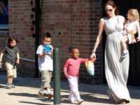 Angelina Jolie with Kids Angelina Jolie with Kids