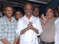 Rajini watches Super premier show in Bangalore Rajini watches Super premier show in Bangalore