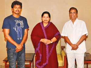 Vijay, Jaya and SA Chandrasekaran Vijay, Jaya and SA Chandrasekaran