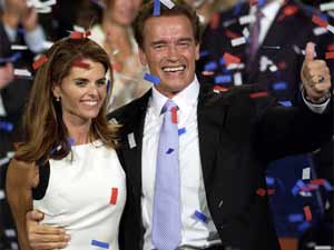 Arnold Schwarzenegger with Wife Maria Arnold Schwarzenegger with Wife Maria