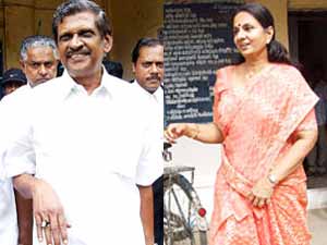 Ex Minister PJ Joseph and Lakshmi Gopakumar Ex Minister PJ Joseph and Lakshmi Gopakumar