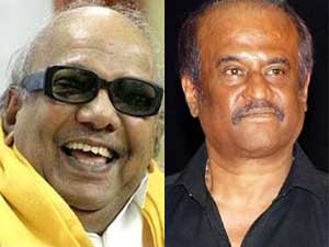 karunanidhi and Rajinikanth karunanidhi and Rajinikanth