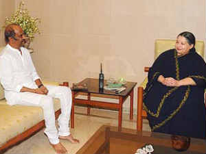 Rajinikanth and Jayalalitha Rajinikanth and Jayalalitha