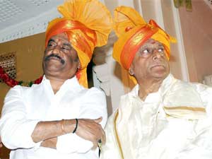 Rajini with Sathyanarayana Rajini with Sathyanarayana