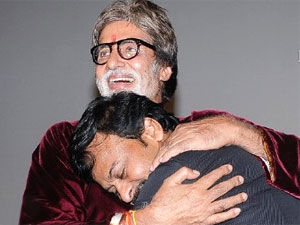 Amitabh Bachchan with Chiranjeevi Amitabh Bachchan with Chiranjeevi