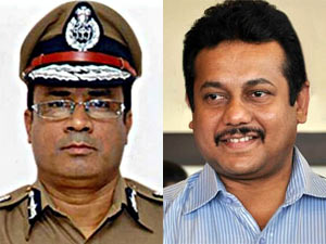 Commissioner Tripathy and Hansraj Saxena Commissioner Tripathy and Hansraj Saxena