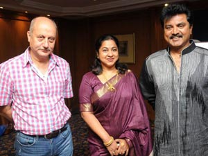 Anupam Kher, Radhika and Sarath Kumar Anupam Kher, Radhika and Sarath Kumar
