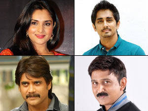 Ramya, Siddharth, Nagarjuna and Ramesh Aravind Ramya, Siddharth, Nagarjuna and Ramesh Aravind