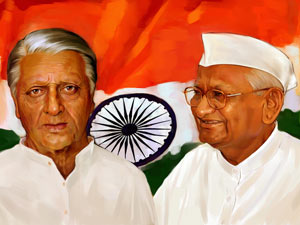 Kamal and Anna Hazare Kamal and Anna Hazare