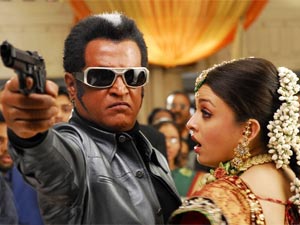 Rajinikanth and Aishwarya Rai Rajinikanth and Aishwarya Rai