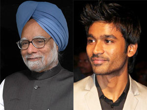 Manmohan Sing and Dhanush Manmohan Sing and Dhanush