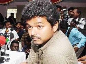 Vijay At a Press Meet Vijay At a Press Meet