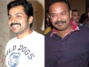 Karthi and Venkat Prabhu Karthi and Venkat Prabhu