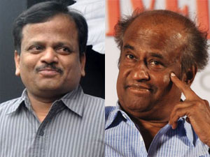 Rajinikanth and KV Anand Rajinikanth and KV Anand