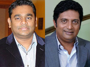 AR Rahman and Prakash Raj AR Rahman and Prakash Raj